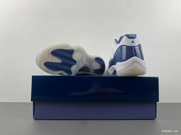 Jordan Air White navy 11 4090 Sporty  FV5104- blue 1013